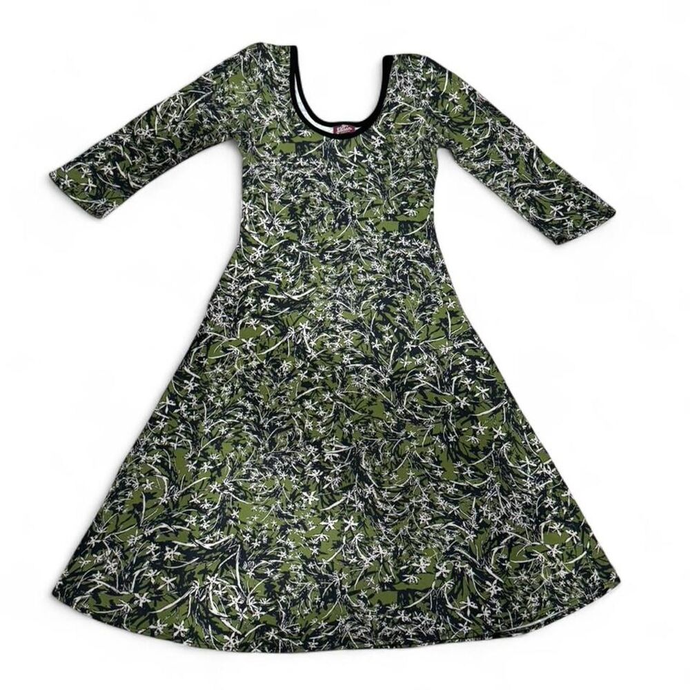 Salaam green floral print dress
